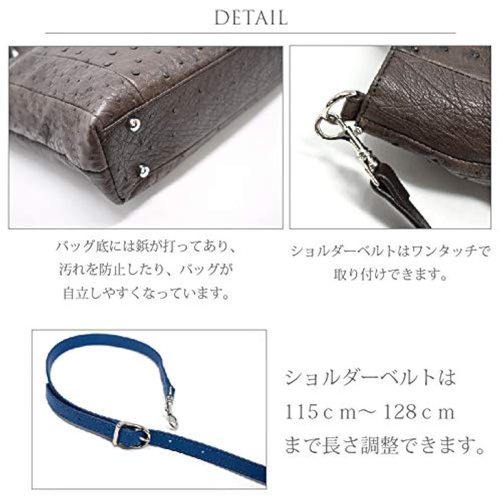 Amazon | [MGsable] オーストリッチ バッグ レディース 本革
